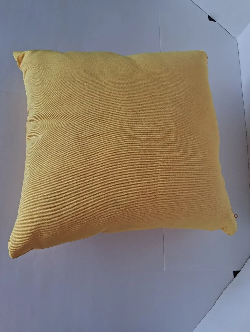 Bright Yellow Square Throw Pillow.Outdoor.